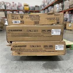 DALLAS LOCATION- AS-IS GLADIATOR 4-Tier Industrial Duty Garage Storage Shelving Unit PALLET(3 UNITS)