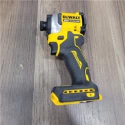 AS-IS  DEWALT ATOMIC 20V MAX Lithium-Ion Cordless 1/4 in. Brushless Impact Driver Kit, 5 Ah Battery, Charger, and Bag