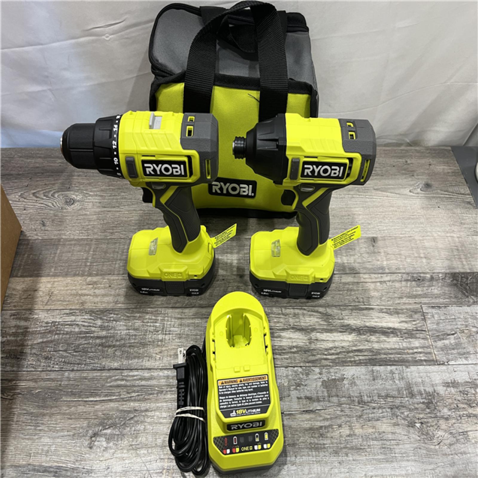 AS-IS RYOBI ONE+ 18V Cordless 2-Tool Combo Kit