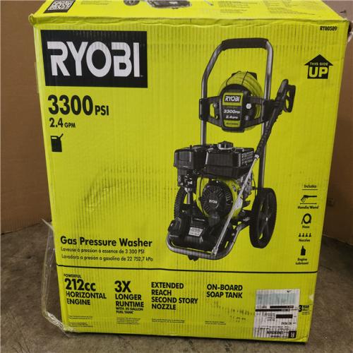 Phoenix AS-IS RYOBI 3300 PSI 2.4 GPM Cold Water Gas Pressure Washer with 212cc Engine