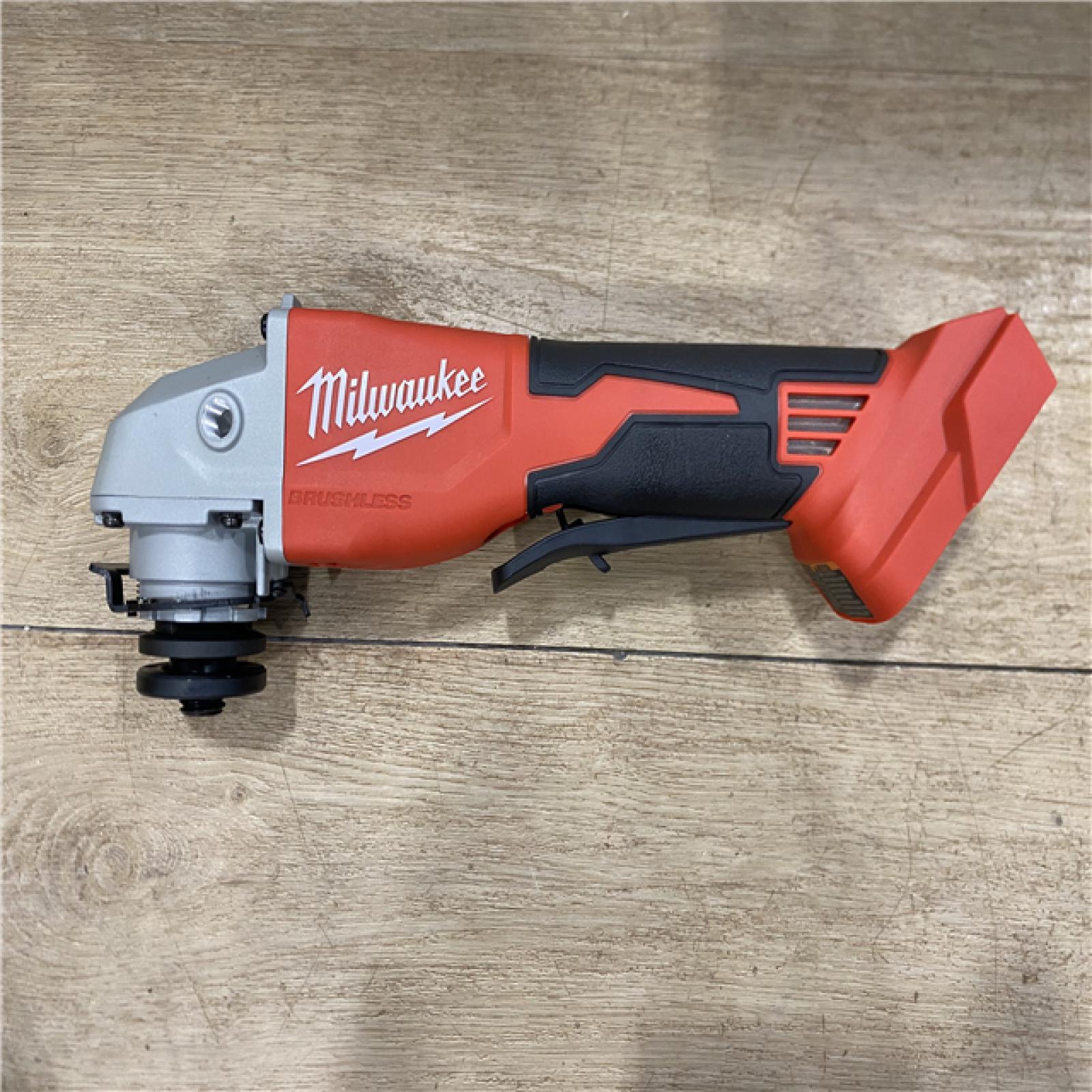 AS-IS Milwaukee 18V Lithium-Ion Brushless Cordless 4-1/2 in./5 in. Grinder w/Paddle Switch (Tool-Only)