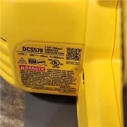 HOUSTON LOCATION - AS-IS (APPEARS LIKE NEW) DeWALT Flexvolt Max 7-1/4  60V Brushless Circular Saw DCS578B (Bare Tool)