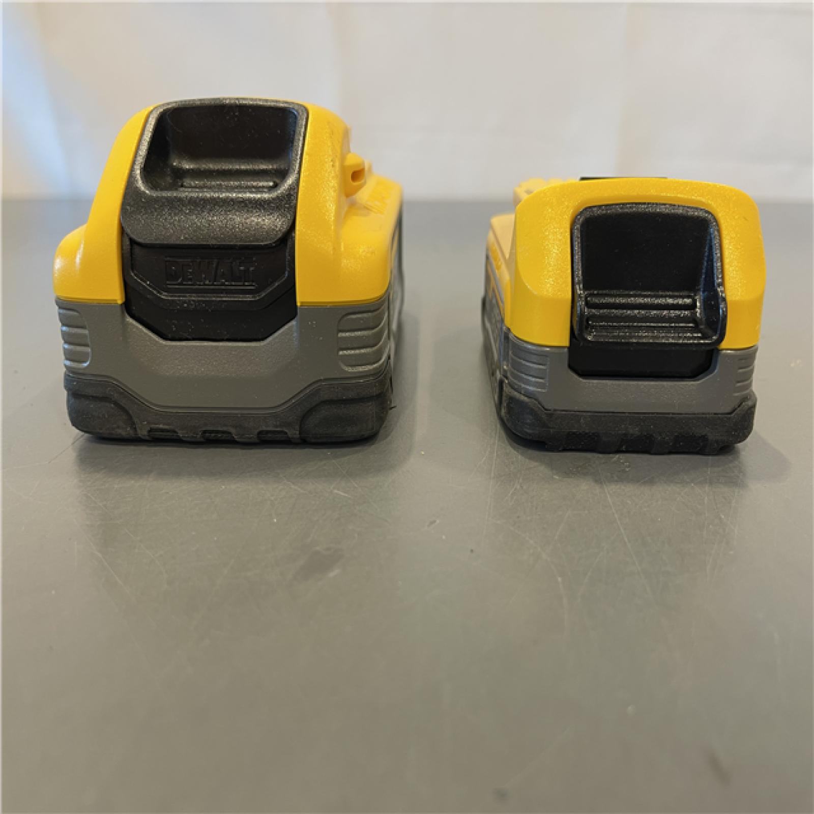 AS-IS - DeWalt 20V MAX POWERSTACK Lithium-Ion 1.7Ah and 5Ah Battery and Charger Starter Kit