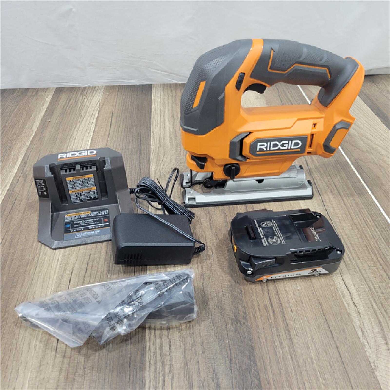 GOOD   RIDGID 18V Cordless Jig Saw Kit with 2.0 Ah Lithium-Ion Battery and Charger