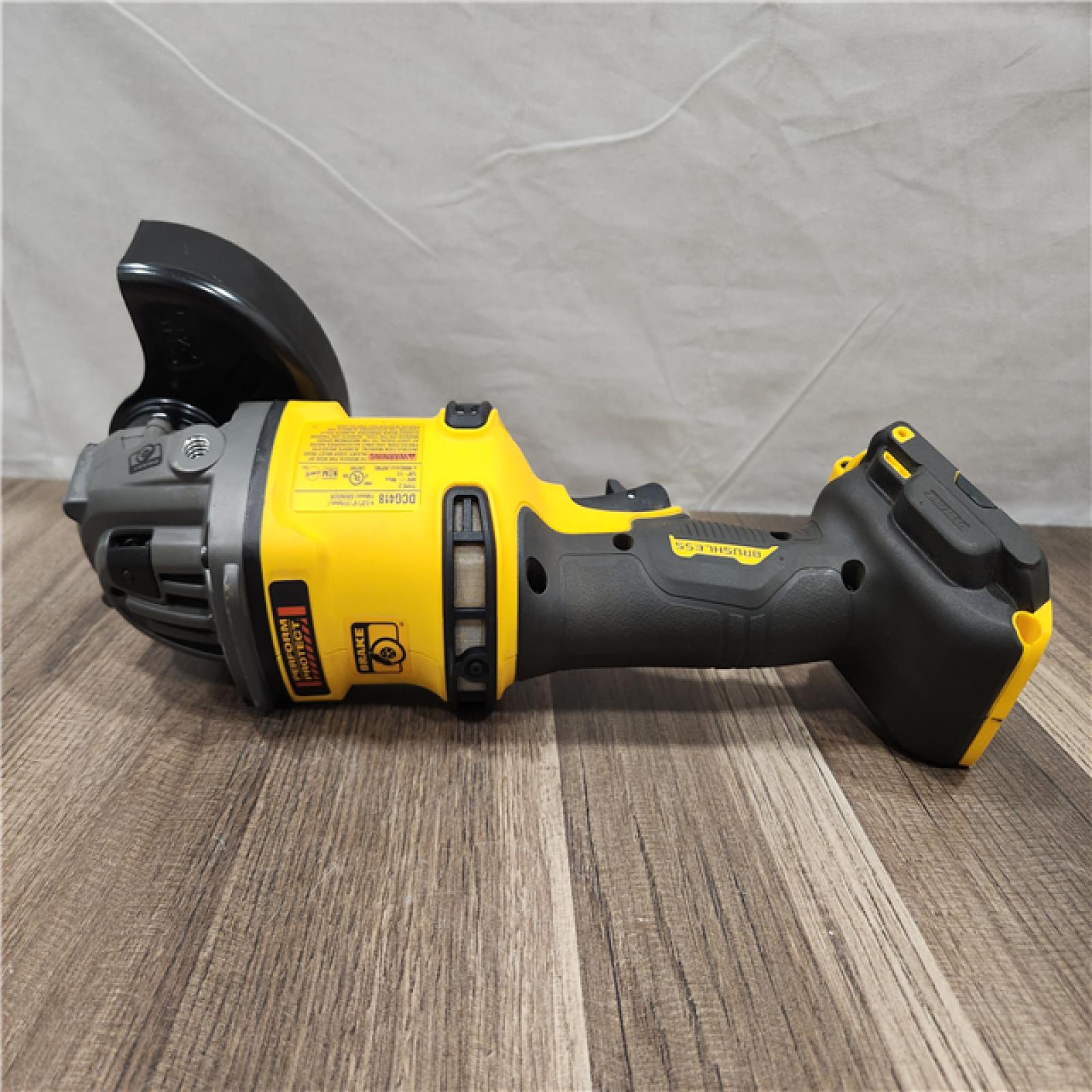 AS-IS- DEWALT 60V MAX Cordless Brushless 4.5 in. to 6 in. Small Angle Grinder with Kickback Brake (Tool Only)