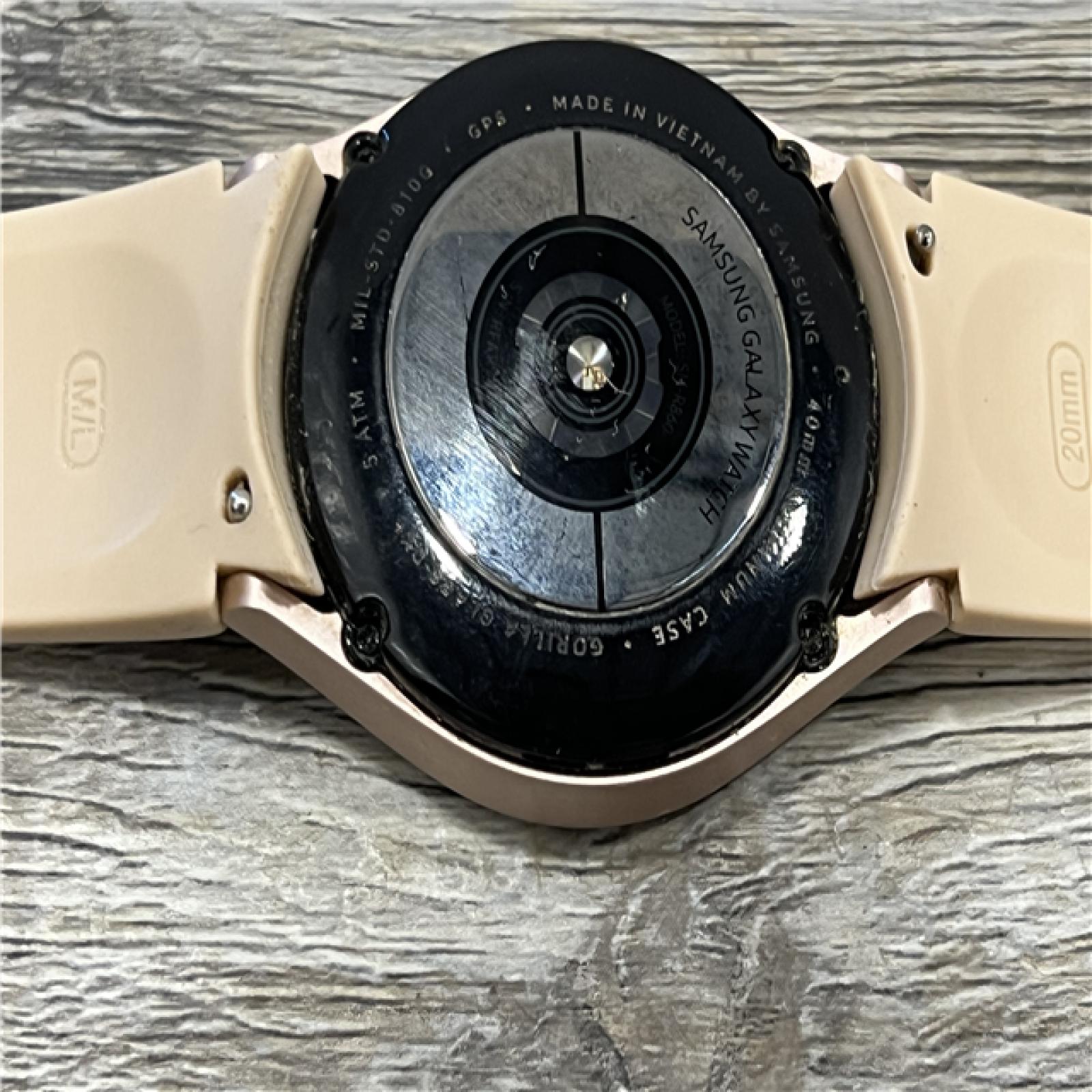 AS-IS Samsung Galaxy Watch4 40mm Bluetooth and WiFi Smart Watch, Pink Gold