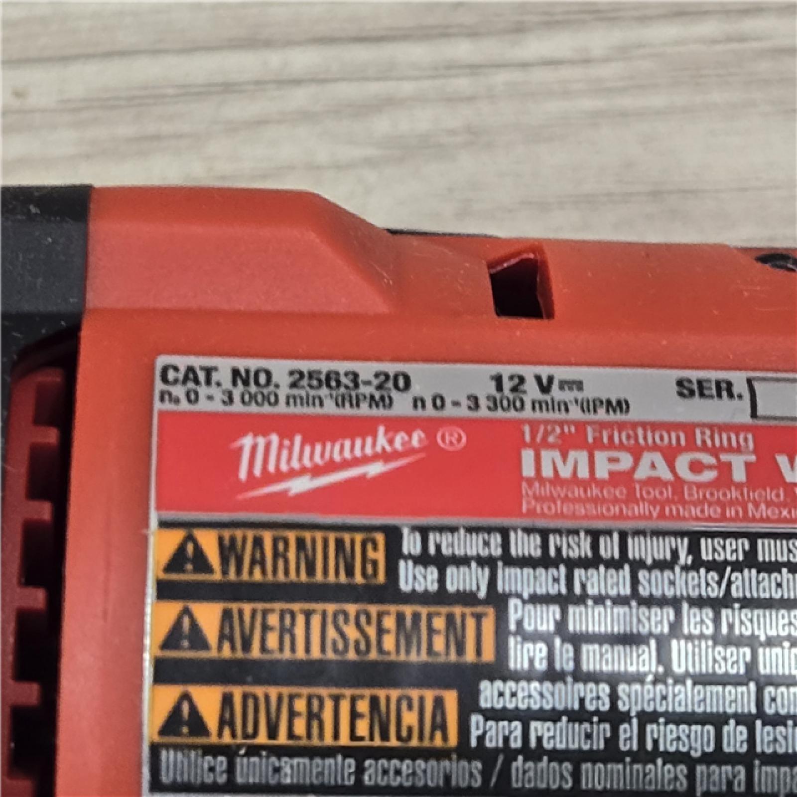 AS-IS Milwaukee M12 FUEL 12V Cordless Stubby 1/2 in. Impact Wrench (Tool-Only)