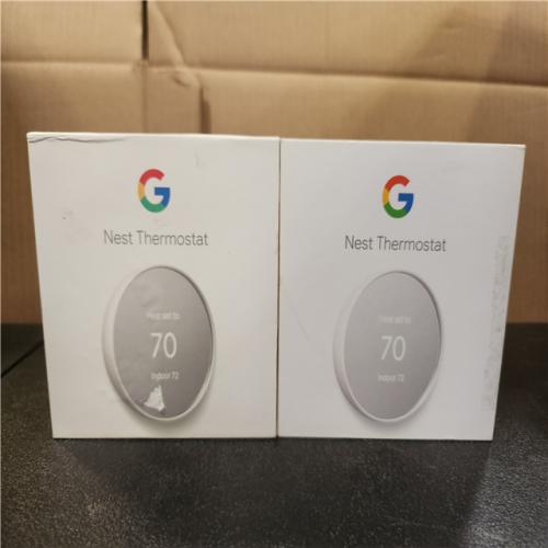 Phoenix AS-IS Google Nest Thermostat - Smart Programmable Wi-Fi Thermostat - (2-Pack)