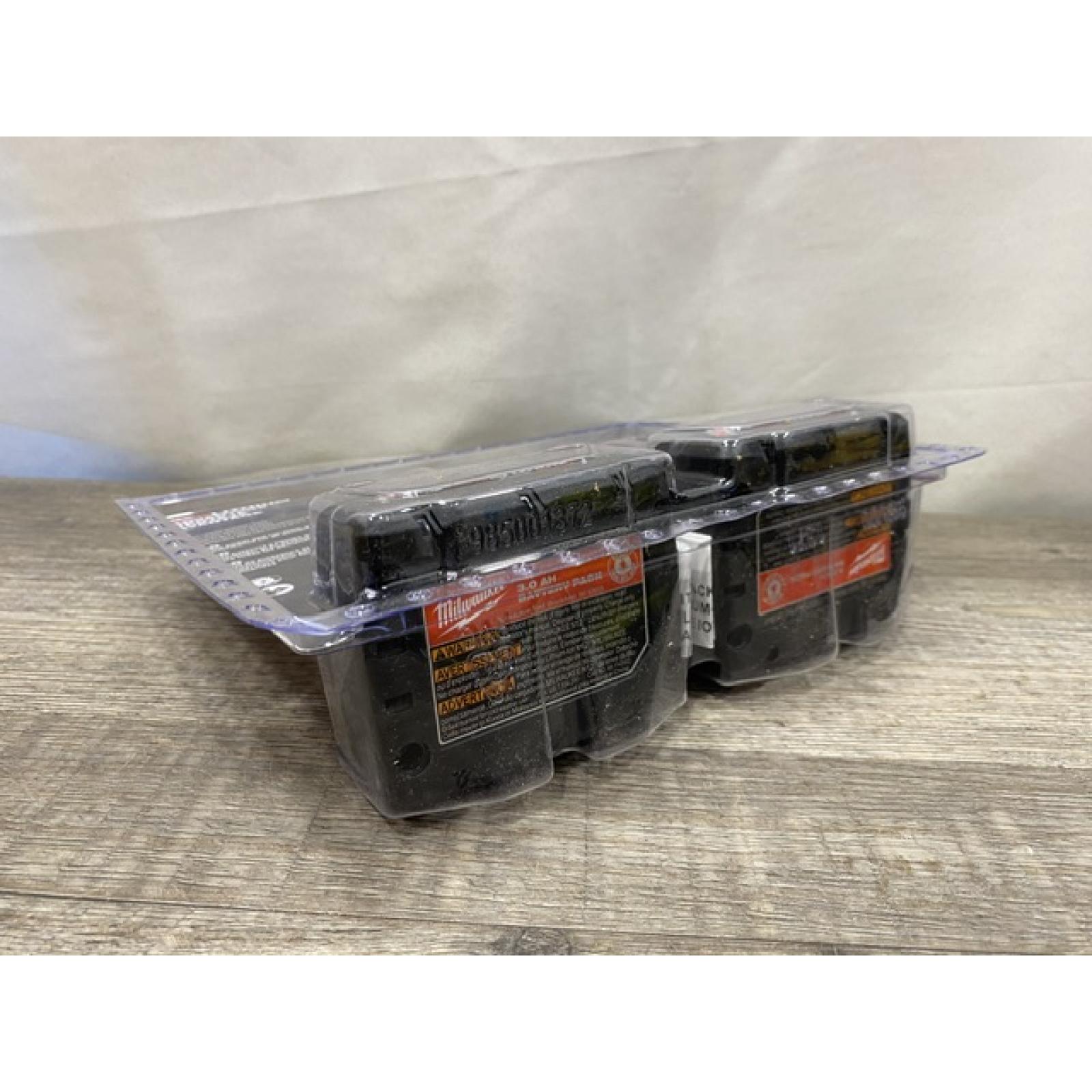 NEW - Milwaukee 12-Volt Lithium-Ion XC Extended Capacity 3.0 Ah Battery Pack (2-Pack)