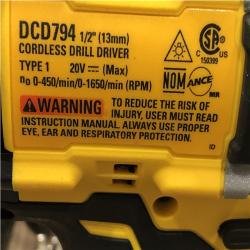 AS-IS DEWALT Atomic 20V Lithium-Ion Cordless Compact 1/2 in. Drill/Driver Kit