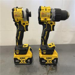 AS-IS - DEWALT 20V MAX XR Hammer Drill and ATOMIC Impact Driver 2 Tool Cordless Combo Kit
