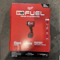 NEW! - Milwaukee M18 FUEL 18V Lithium-Ion Brushless Cordless High-Torque 1/2 in. Impact Wrench w/Friction Ring Kit