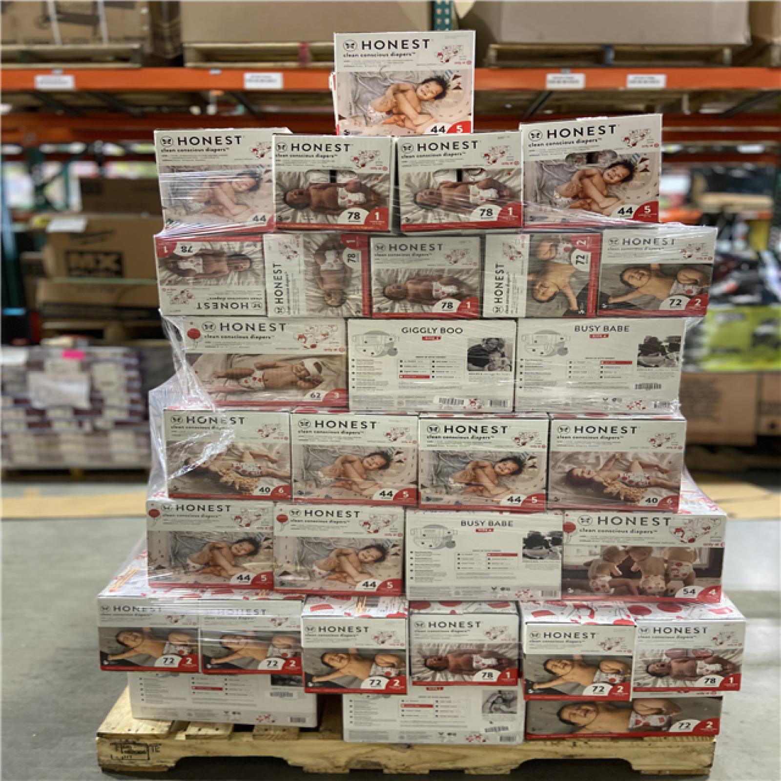 DALLAS LOCATION - BULLSEYE MIXED HONEST DIAPERS PALLET