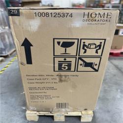DALLAS LOCATION- HOME DECORATIONS COLLECTION Doveton 60in White- Bathroom Vanity