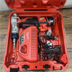 AS-IS Milwaukee M12 12-Volt Lithium-Ion Cordless PEX Expansion Tool Kit with (2) 1.5 Ah Batteries, (3) Expansion Heads and Hard Case