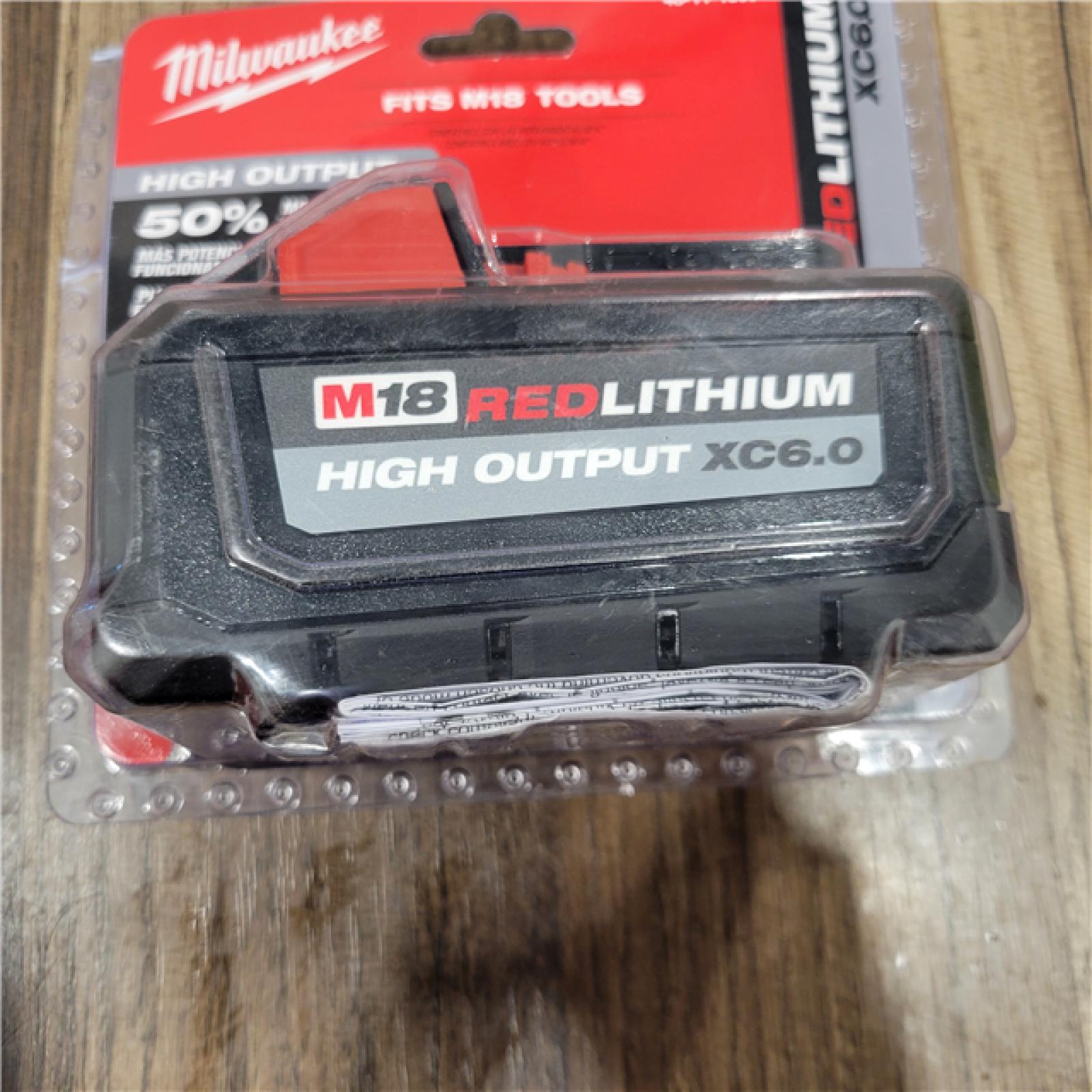 NEW! Milwaukee M18 18-Volt Lithium-Ion High Output Battery Pack 6.0Ah