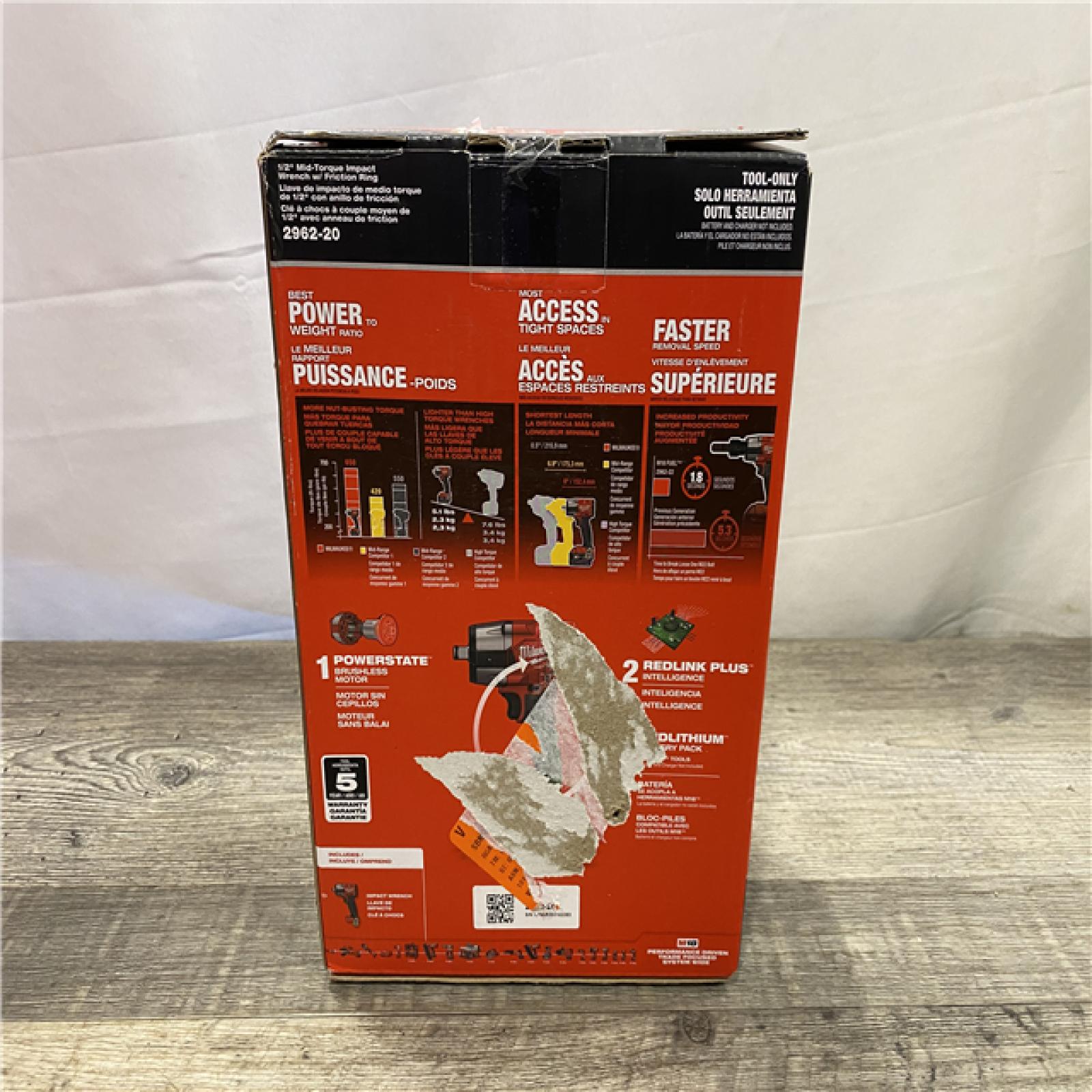 NEW - Milwaukee FUEL Gen-2 18V Lithium-Ion Brushless Cordless Mid Torque 1/2 in. Impact Wrench w/Friction Ring (Tool-Only)