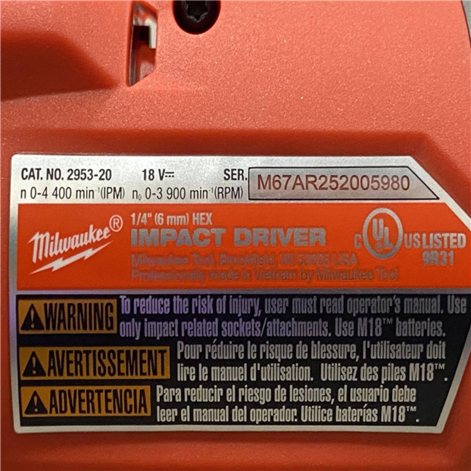 AS-IS Milwaukee FUEL 18V Lithium-Ion Brushless Cordless Hammer Drill and Impact Driver Combo Kit