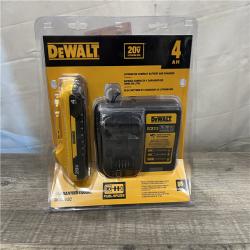 NEW - DEWALT 20-Volt MAX Lithium-Ion 4.0Ah Battery with 12-Volt to 20-Volt MAX Charger