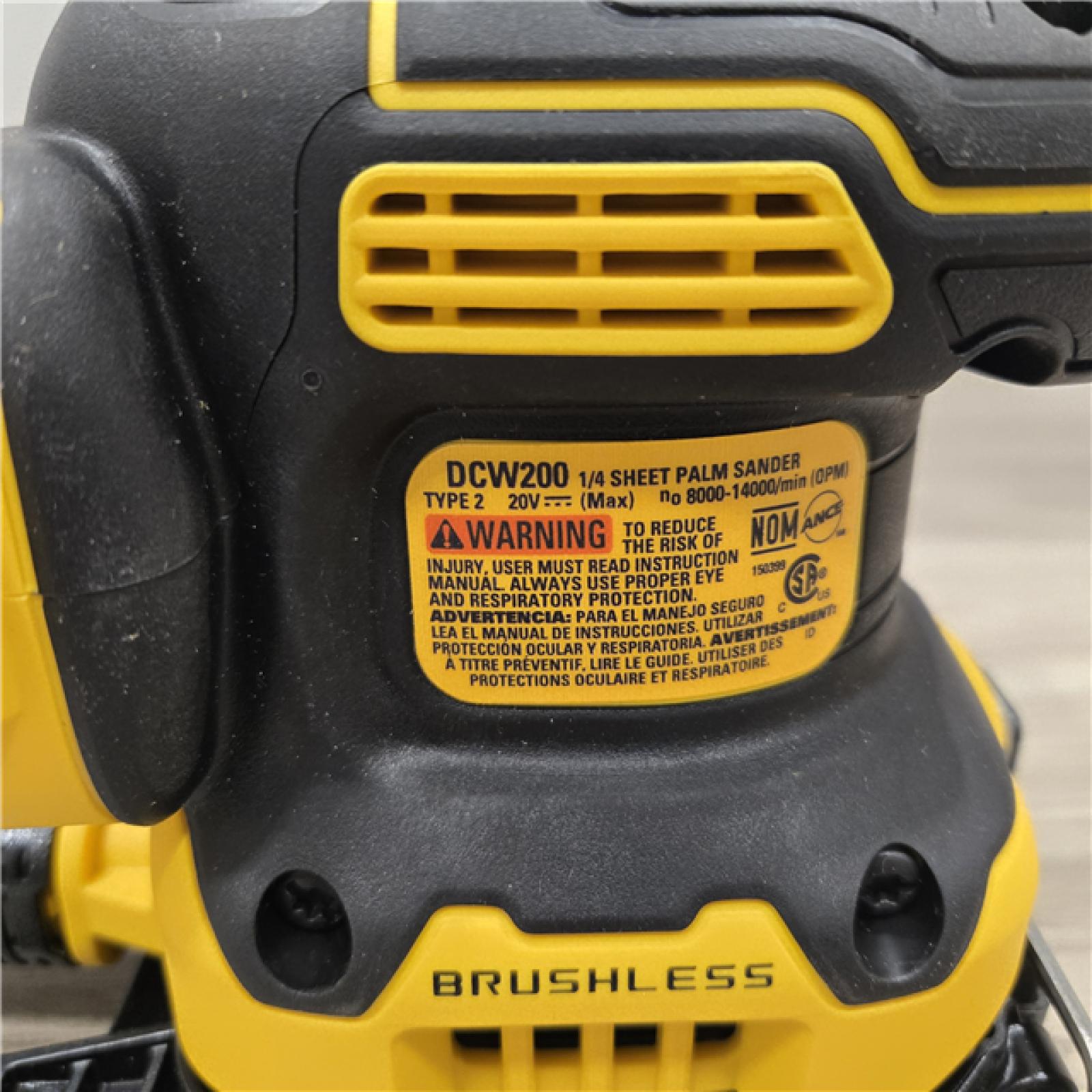 AS-IS DEWALT 20V MAX XR Cordless 1/4 Sheet Sander (Tool Only)