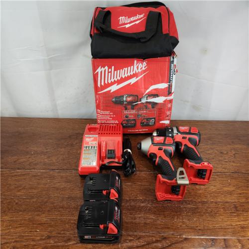 AS-IS Milwaukee M18 Cordless Drill Driver/Impact Driver (2-Tool) Combo Kit