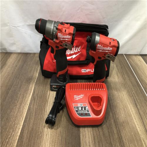 AS-IS Milwaukee  FUEL 12-Volt Lithium-Ion Brushless Cordless Hammer Drill and Impact Driver Combo Kit