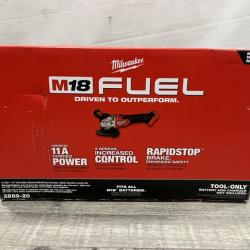 NEW - Milwaukee FUEL 18V Lithium-Ion Brushless Cordless 4-1/2 in./5 in. Grinder with Variable Speed & Slide Switch (Tool-Only)