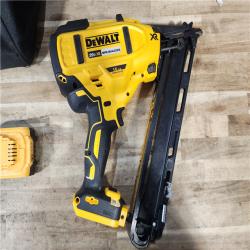HOUSTON LOCATION - AS - IS DEWALT 20V MAX XR Lithium-Ion Cordless 2-1/2 in. 15-Gauge Finish Nailer Kit