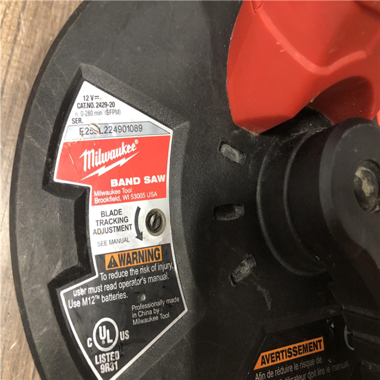 AS-IS Milwaukee 12V Lithium-Ion Cordless Sub-Compact Band Saw (Tool-Only)