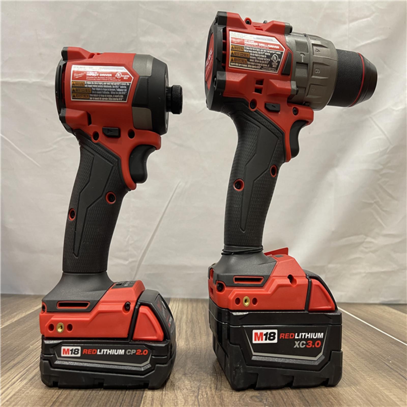 AS-IS Milwaukee M18 FUEL 18V Lithium-Ion Brushless Cordless Hammer Drill and Impact Driver Combo Kit