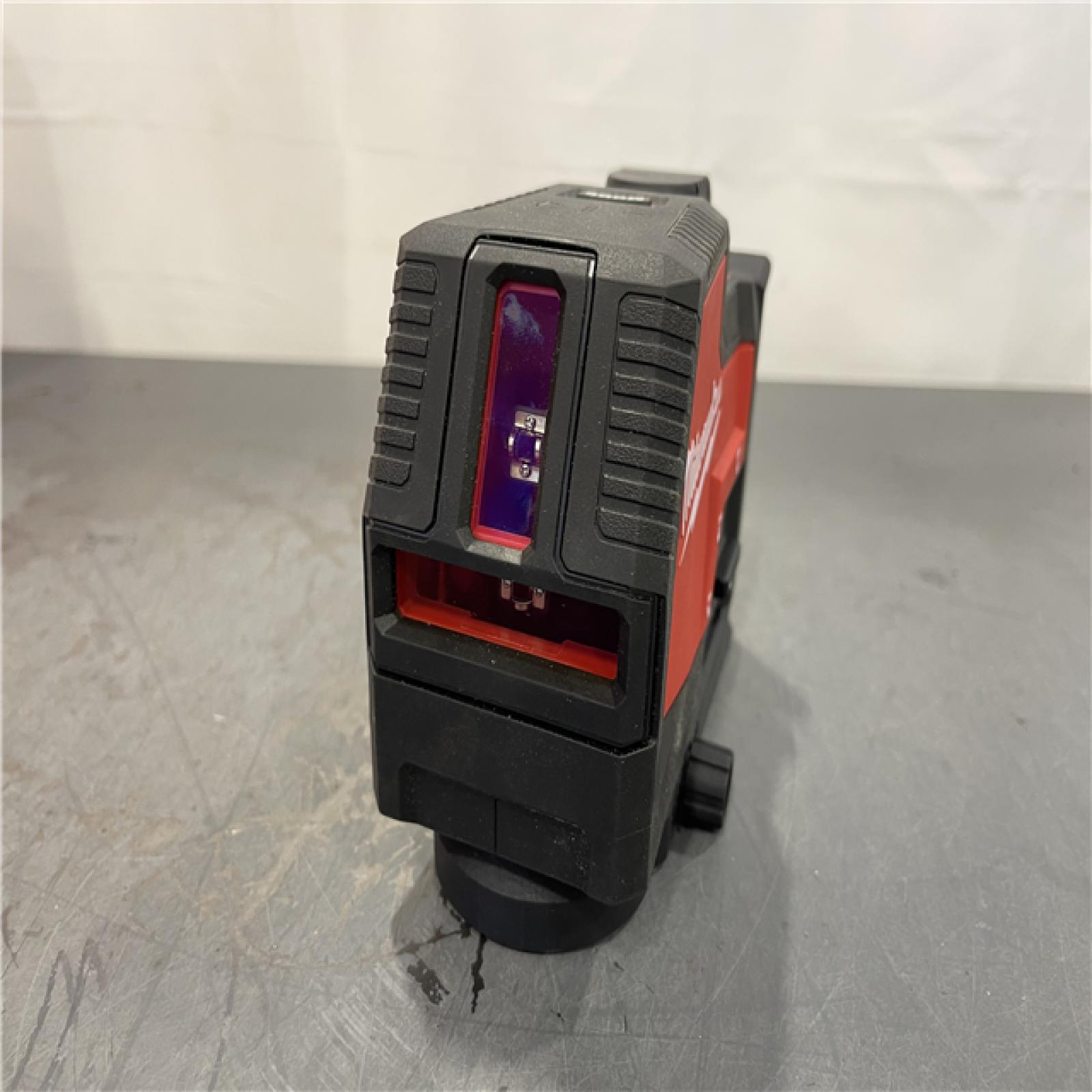 AS-IS - MILWAUKEE 100 Ft. REDLITHIUM Lithium-Ion USB Green Rechargeable Cross Line Laser Level with Charger