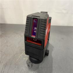 AS-IS - MILWAUKEE 100 Ft. REDLITHIUM Lithium-Ion USB Green Rechargeable Cross Line Laser Level with Charger