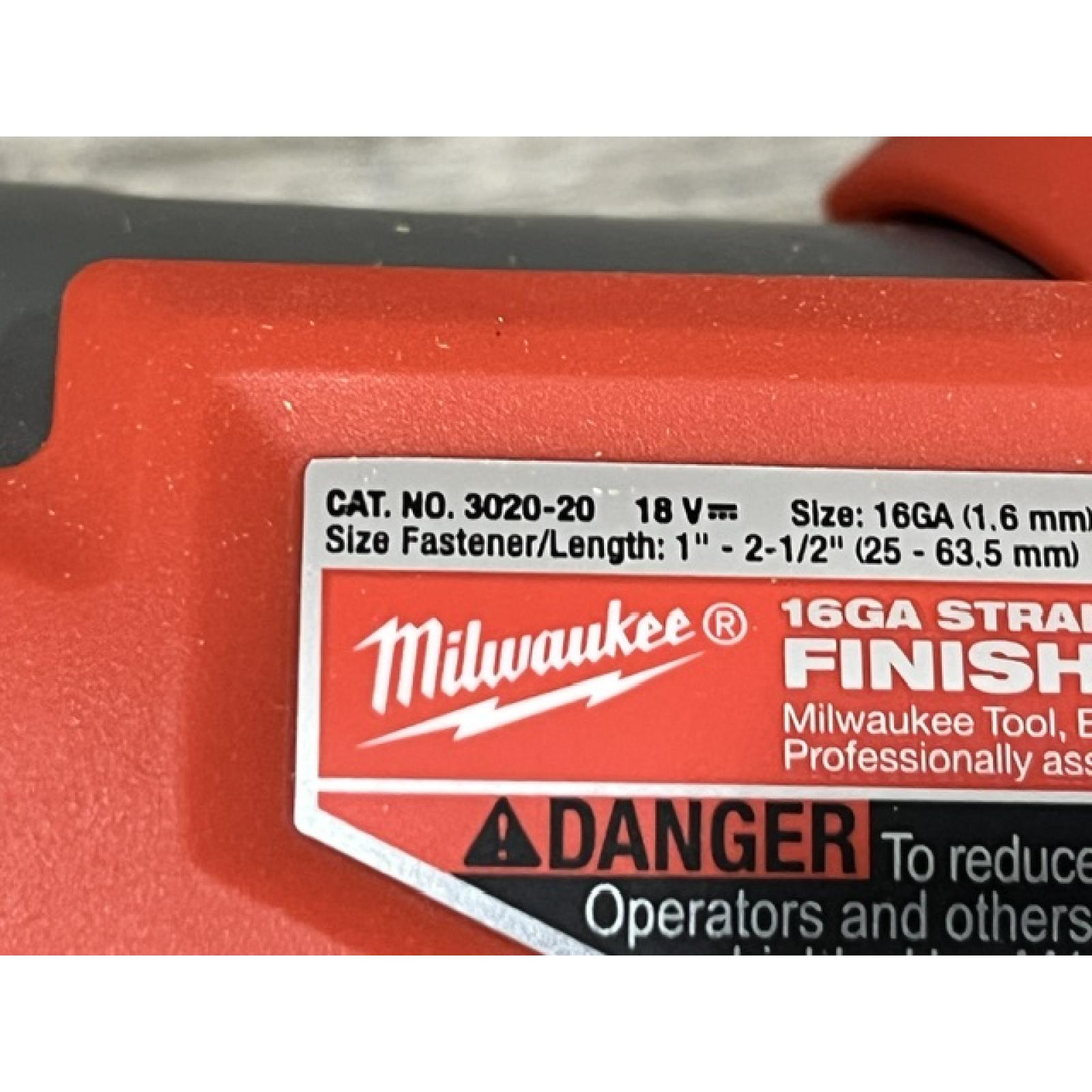 AS-IS Milwaukee FUEL 18-Volt Lithium-Ion Brushless Cordless Gen ll 16-Gauge Straight Finish Nailer (Tool Only)