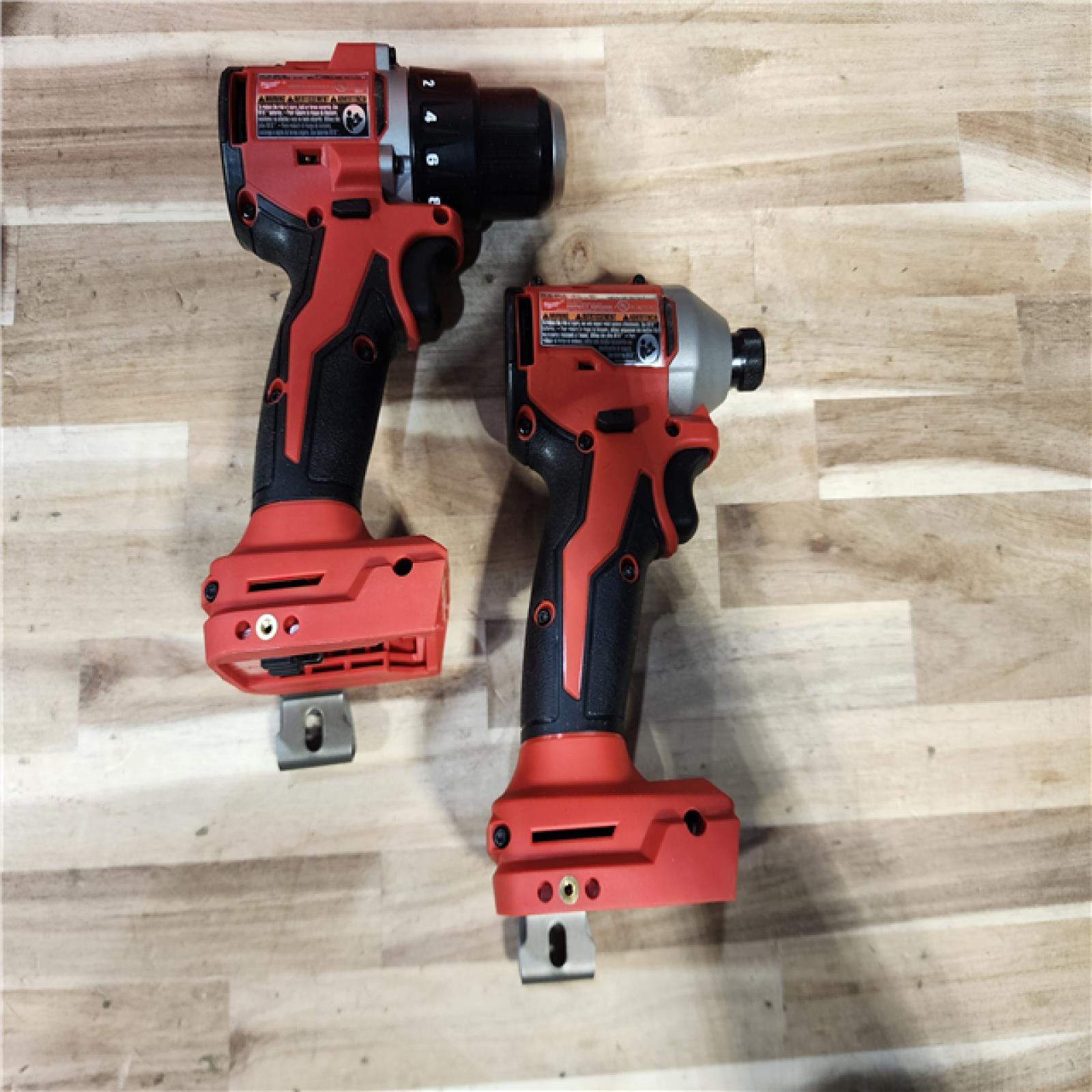 HOUSTON LOCATION - AS-IS Milwaukee 18V Lithium-Ion Brushless Cordless Compact Drill/Impact Combo Kit