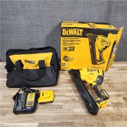 HOUSTON LOCATION - AS - IS DEWALT 20V MAX XR Lithium-Ion Cordless 2-1/2 in. 15-Gauge Finish Nailer Kit