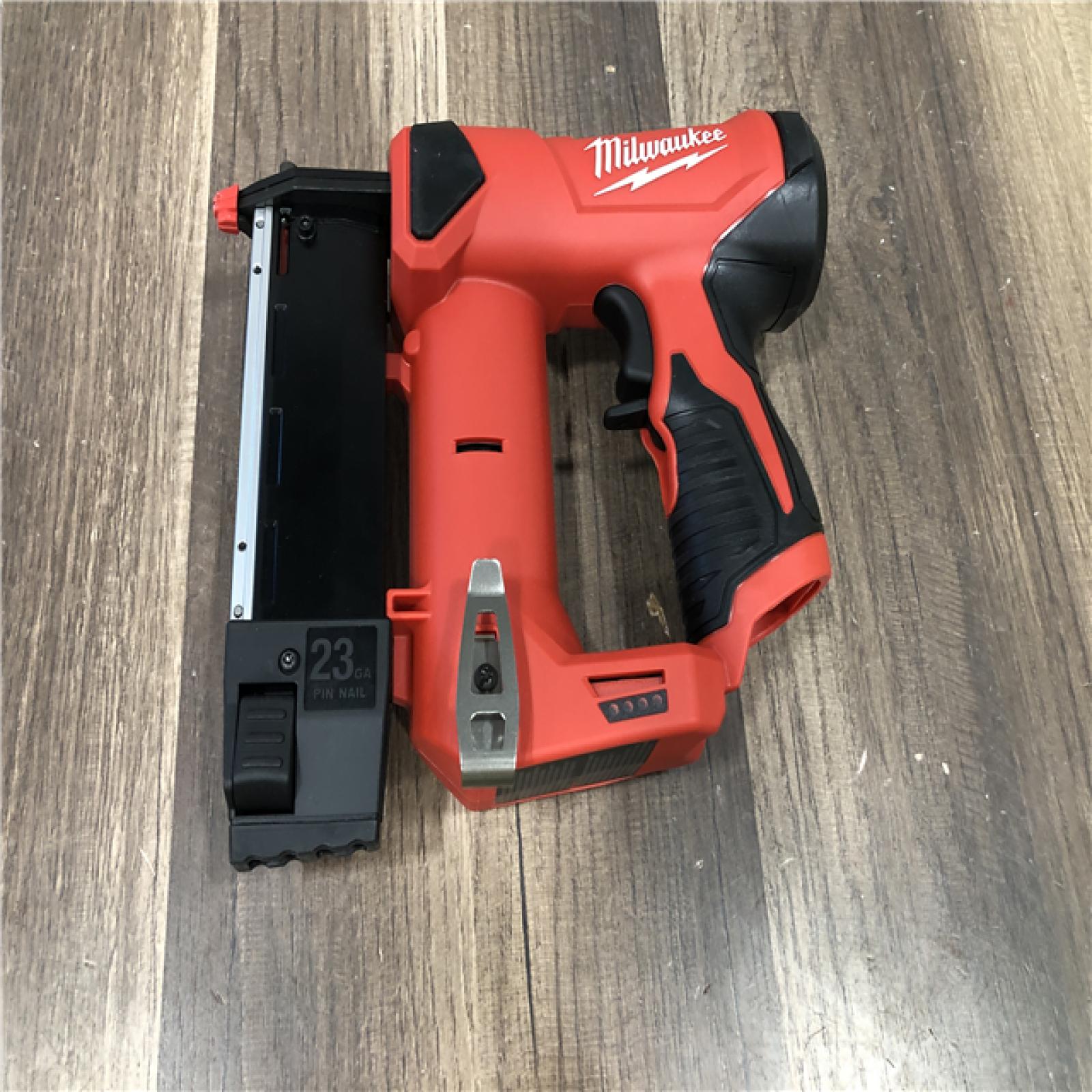 AS-IS Milwaukee 12-Volt 23-Gauge Lithium-Ion Cordless Pin Nailer (Tool-Only)