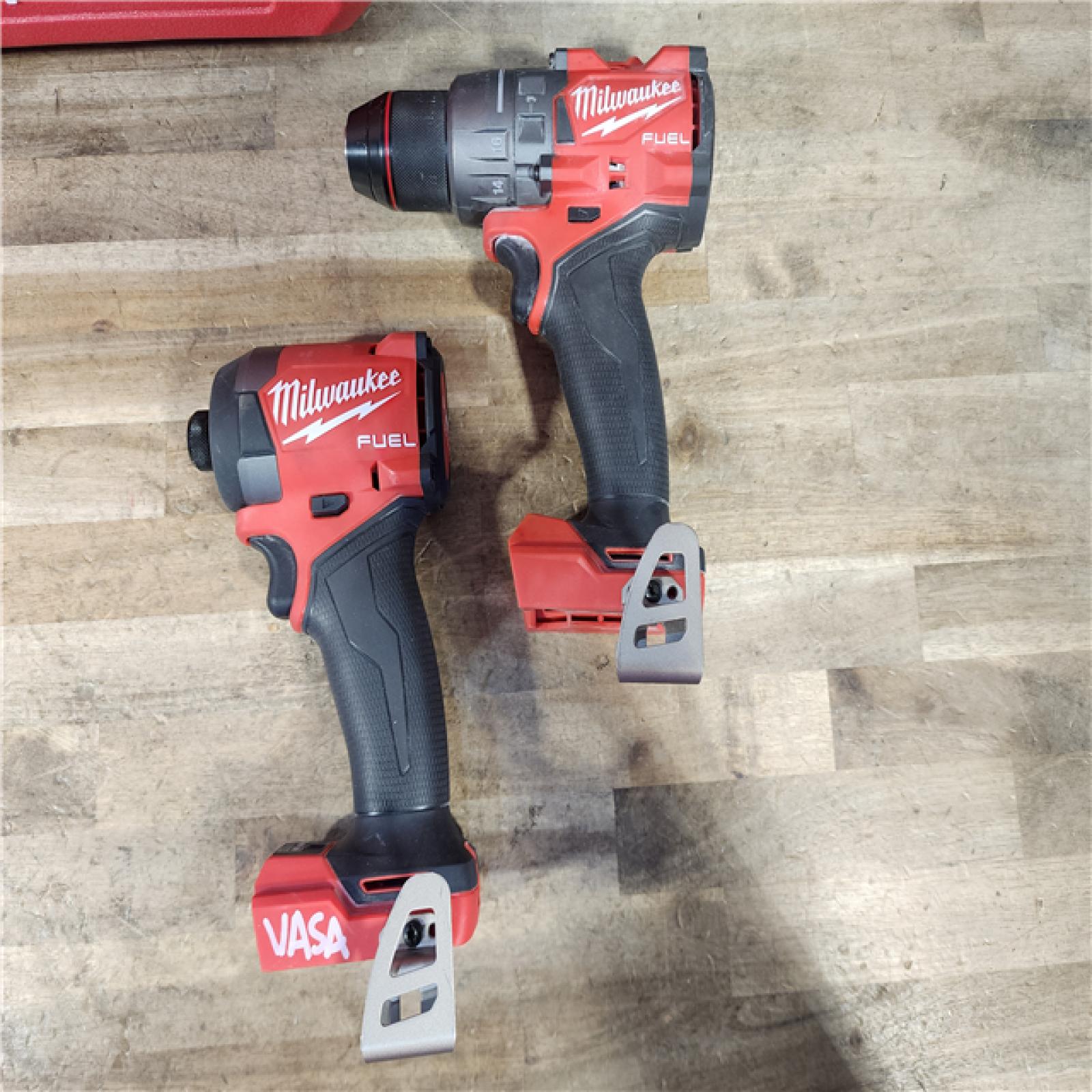 HOUSTON LOCATION - AS-IS Milwaukee FUEL 18V Lithium-Ion Brushless Cordless Hammer Drill and Impact Driver Combo Kit