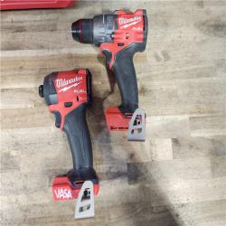 HOUSTON LOCATION - AS-IS Milwaukee FUEL 18V Lithium-Ion Brushless Cordless Hammer Drill and Impact Driver Combo Kit