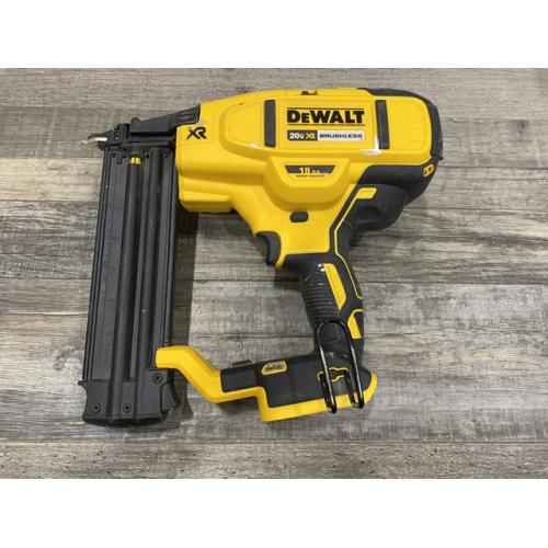 AS-IS DEWALT 20V MAX XR Lithium-Ion Electric Cordless 18-Gauge Brad Nailer (Tool Only)