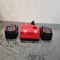 AS-IS- Milwaukee M18 18-Volt Lithium-Ion XC Starter Kit with Two 5.0Ah Batteries and Charger