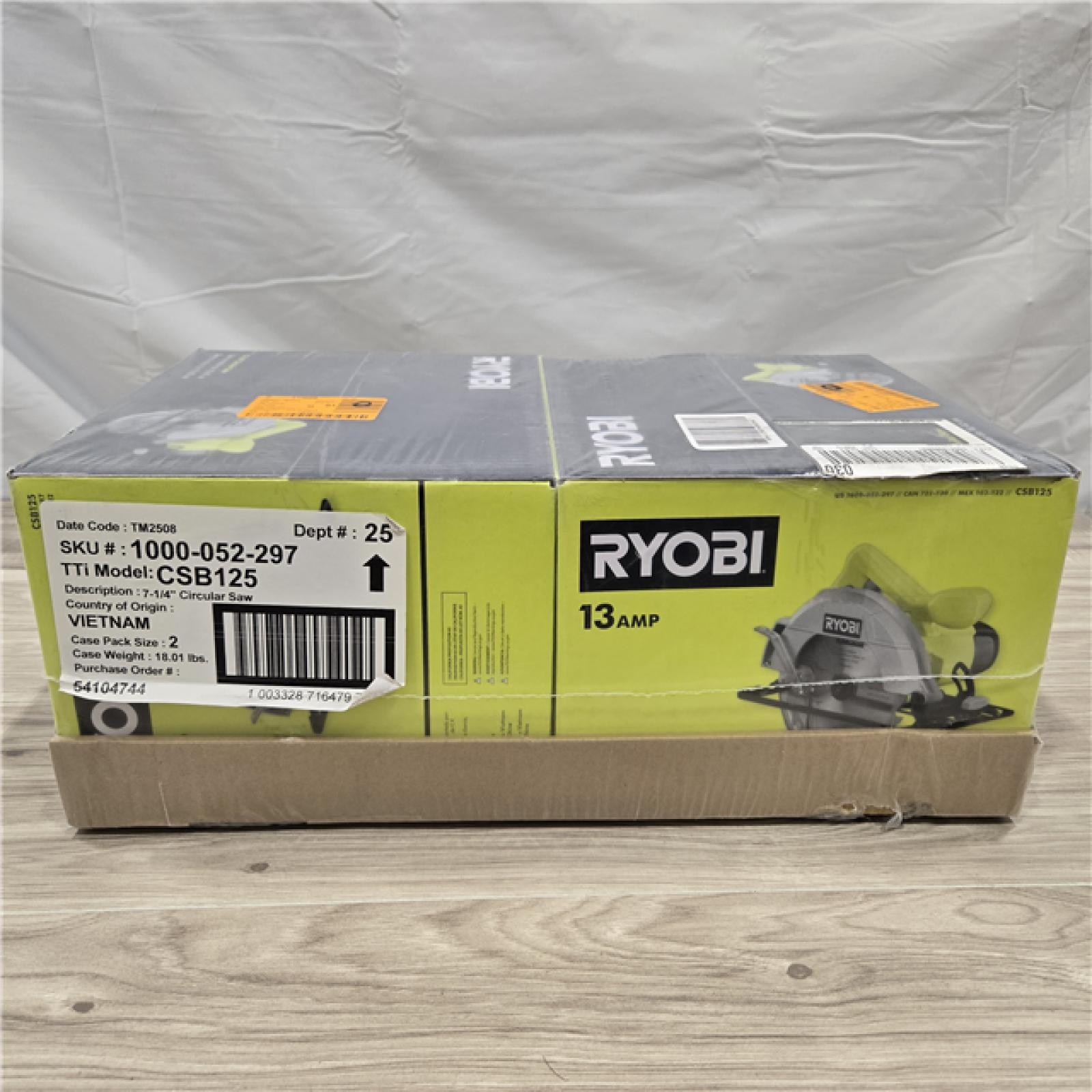 NEW! - RYOBI 13 Amp 7-1/4 in. Circular Saw (QUANTITY OF 2)