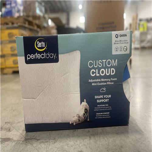 NEW! - Serta Perfect Day Custom Cloud Adjustable Memory Foam Cluster Queen Pillow