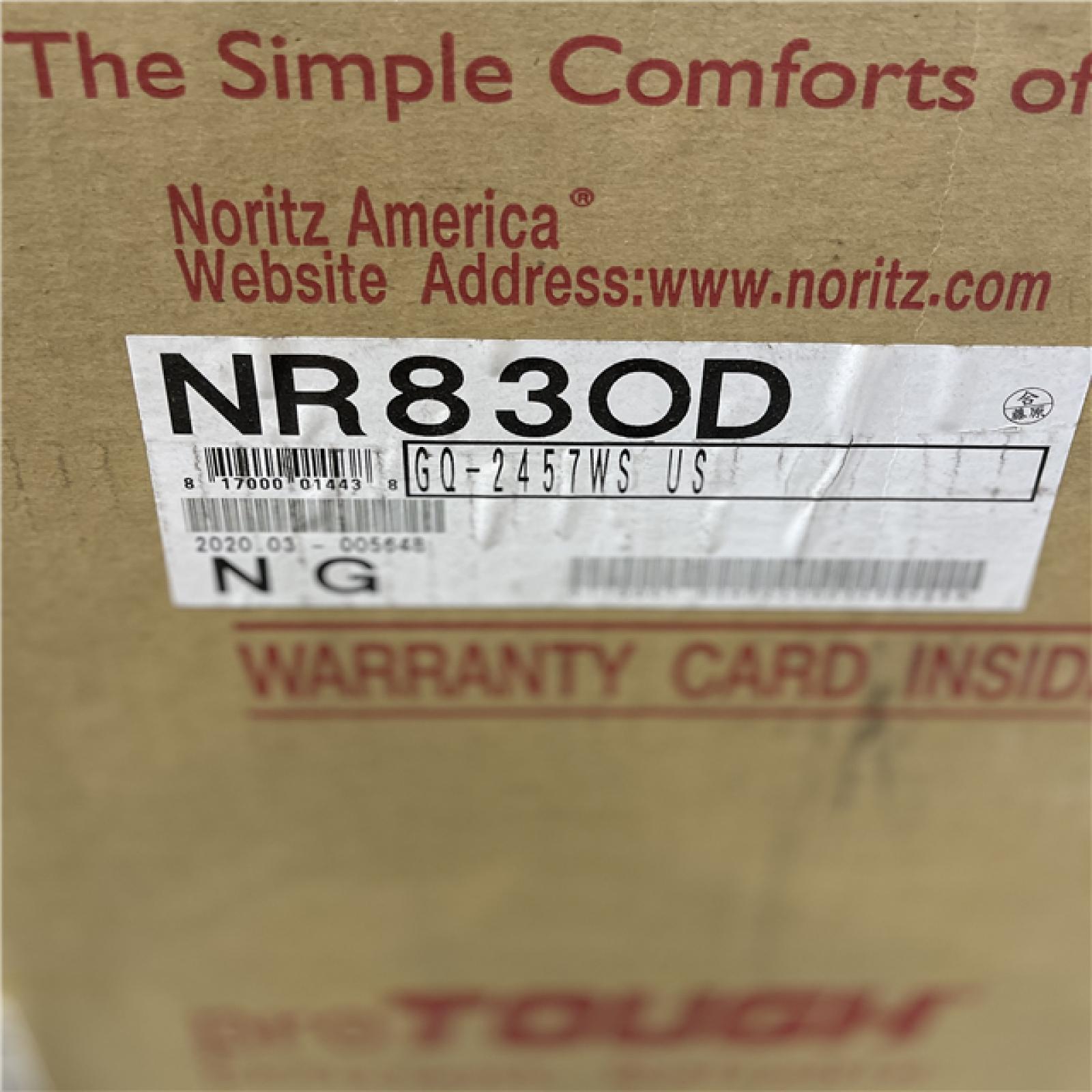 NEW!- Noritz America 180 MBH Outdoor Non-Condensing Natural Gas Tankless Water Heater