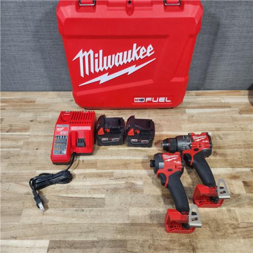 HOUSTON LOCATION - AS - IS Milwaukee FUEL 18V Lithium-Ion Brushless Cordless Hammer Drill and Impact Driver Combo Kit
