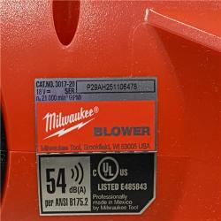 AS-IS Milwaukee FUEL 120 MPH 500 CFM 18V Brushless Cordless Battery Powered Leaf Blower Kit