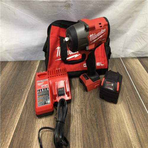 AS-IS Milwaukee FUEL 18V Lithium-Ion Brushless Cordless 1/2 in. Impact Wrench w/Friction Ring Kit
