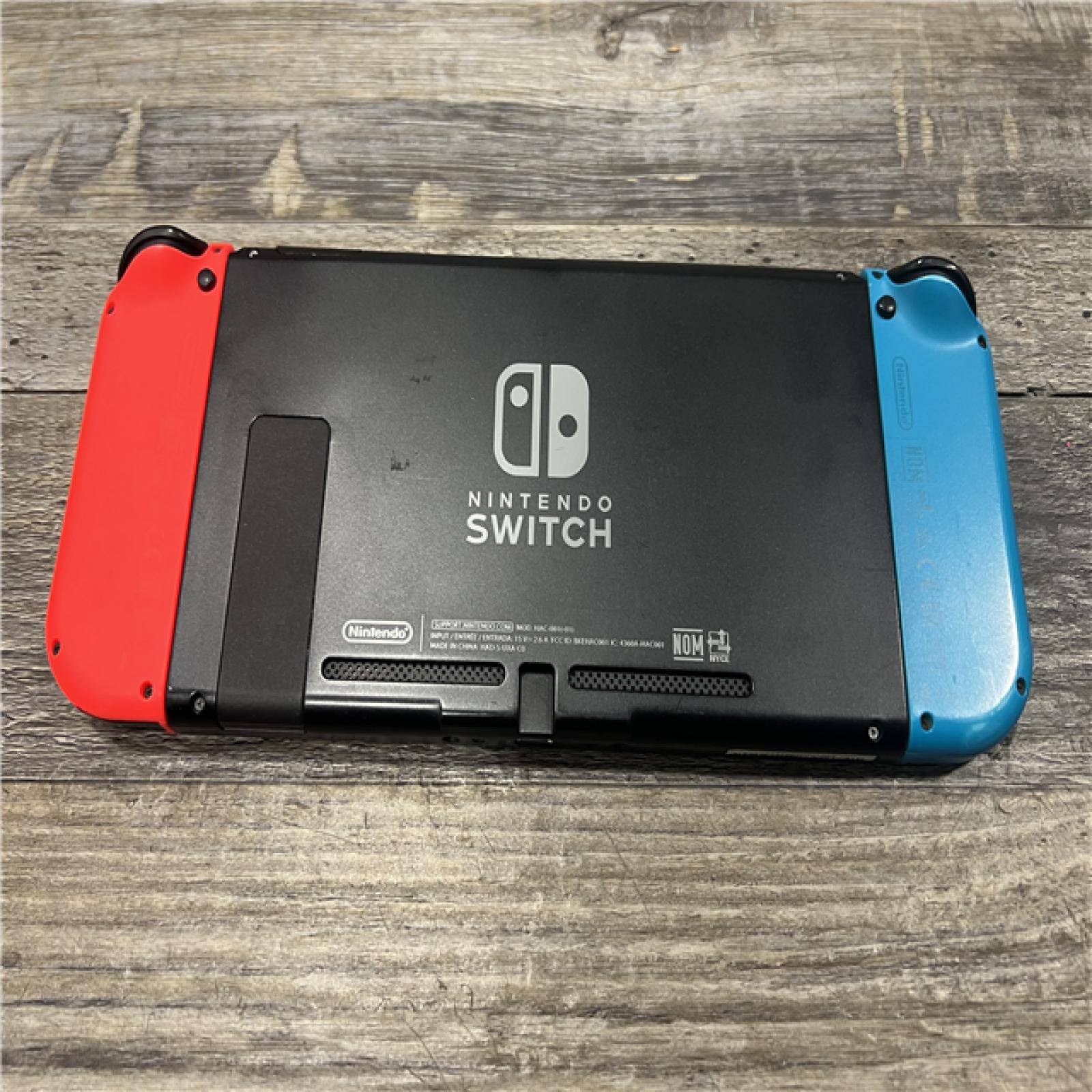 AS-IS Nintendo Switch with Neon Blue and Neon Red Joy-Con