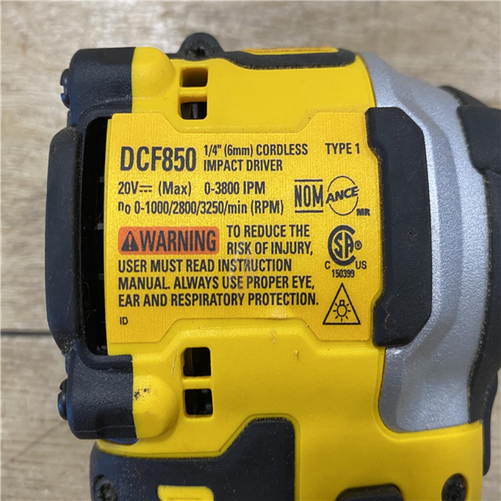 AS-IS DEWALT ATOMIC 20V MAX Cordless Brushless Compact 1/4 in. Impact Driver (Tool Only)