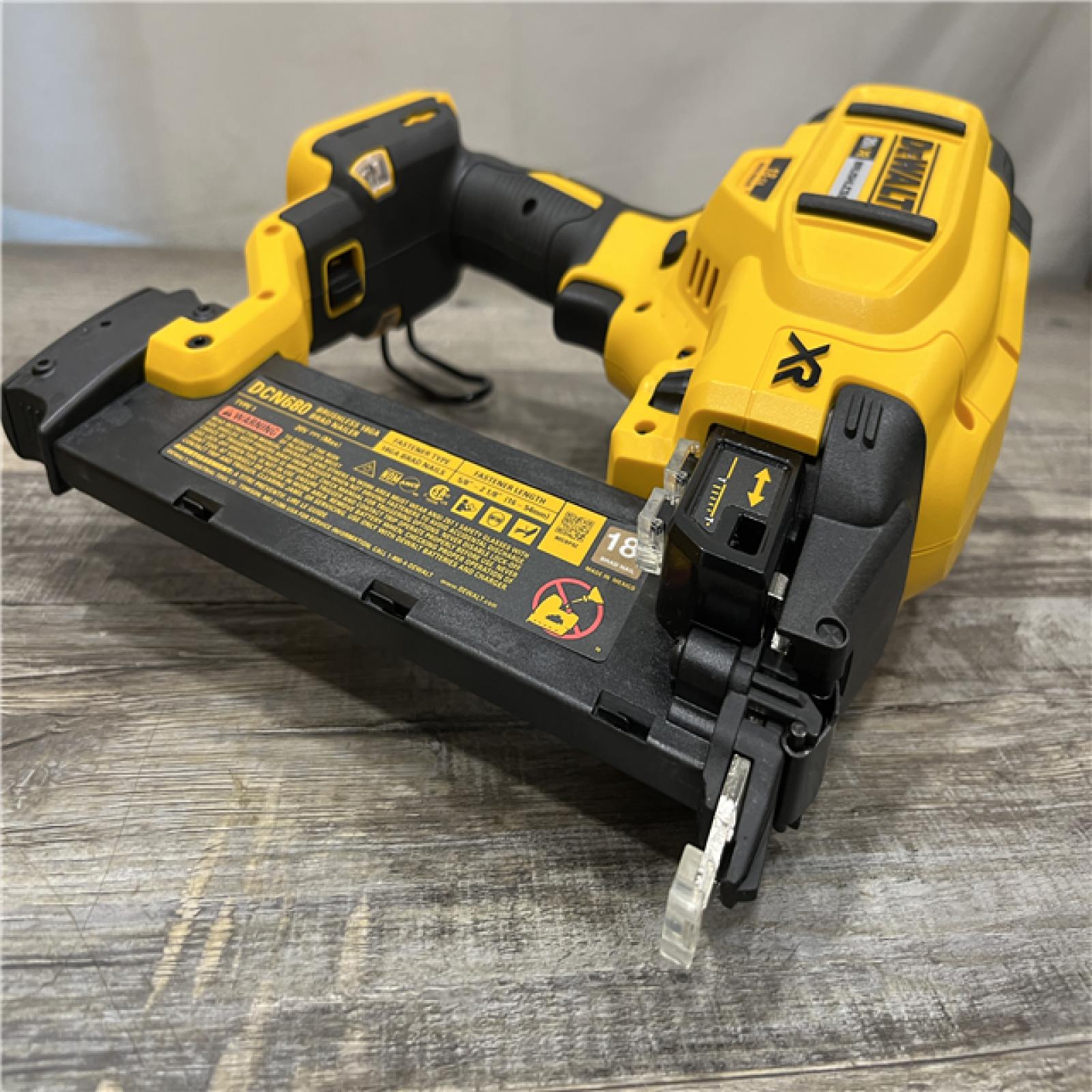 AS-IS DEWALT 20V MAX XR Lithium-Ion Electric Cordless 18-Gauge Brad Nailer (Tool Only)