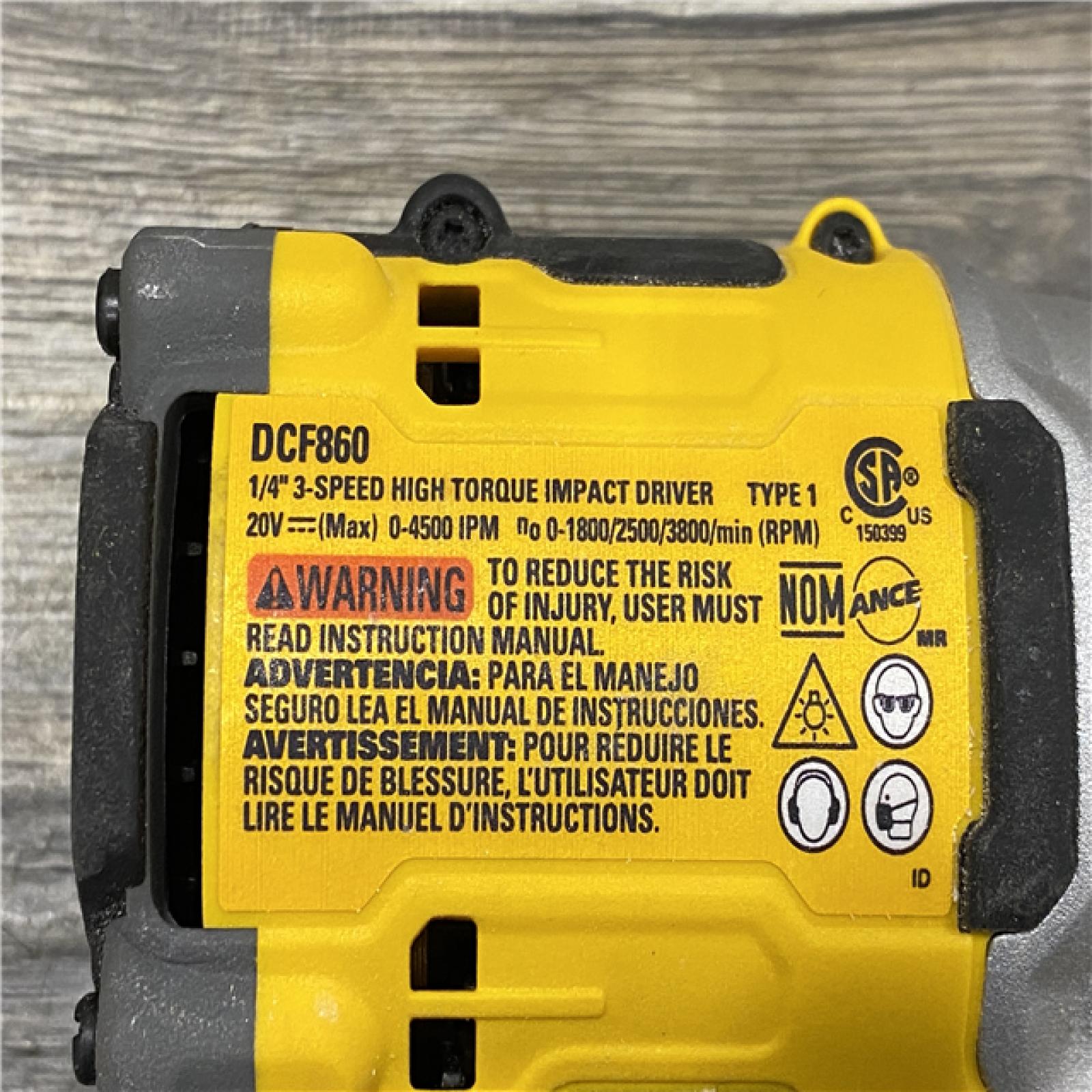 AS-IS DEWALT 20V MAX XR Cordless Impact Driver (Tool Only)